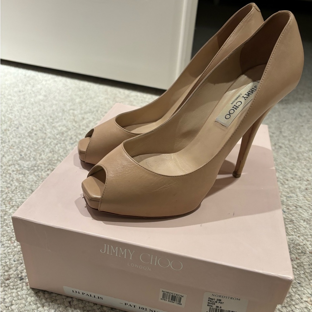 Jimmy Choo Peep Toe Pumps